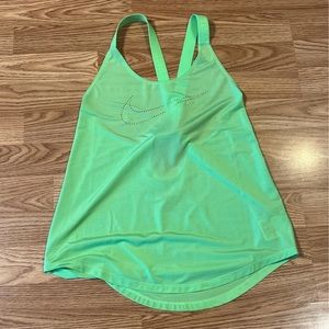 Womens Neon Green Nike Tank Top